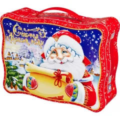 Сладкий новогодний подарок Кейс Дед Мороз 1500 грамм премиум